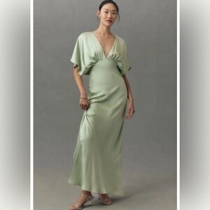 BHLDN Sage Green Maxi Dress